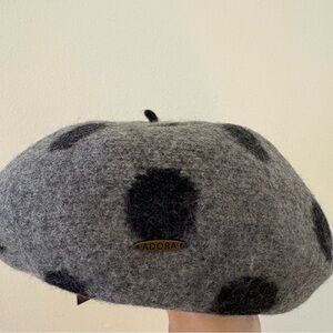 Adora Polka Dot Wool Beret